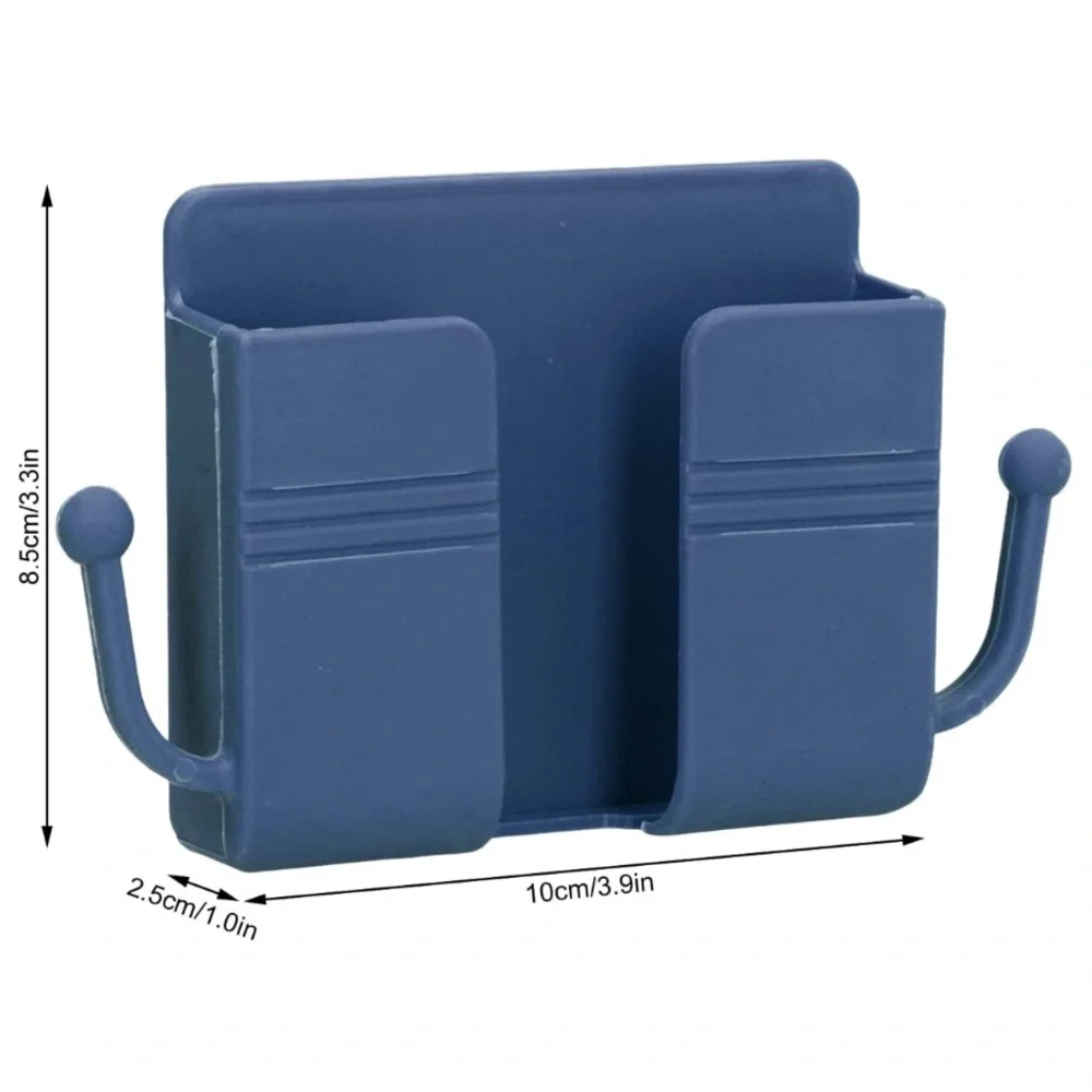 Wall-Mounted Storage Hook Phone Holder Charging Dock Hook Stand - Green